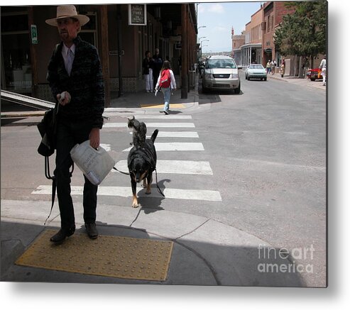 Dogs Metal Print featuring the photograph Going to Work by Jim Goodman