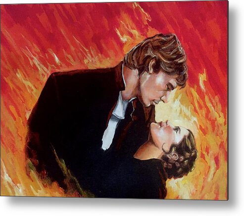 Gone With The Wind Metal Print featuring the painting Gone With The Millennium by Joel Tesch