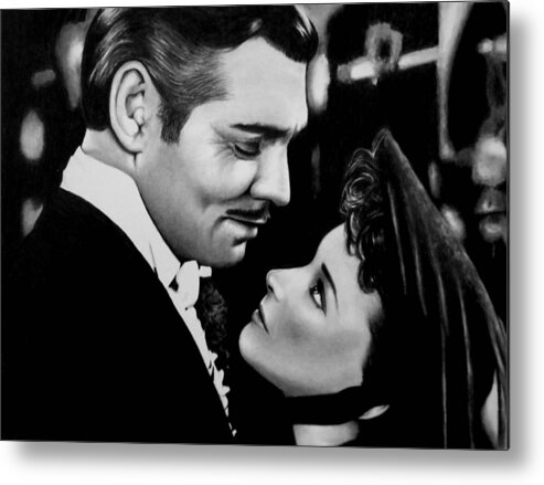 Gone With The Wind Metal Print featuring the drawing Gone With The Wind by Rick Fortson
