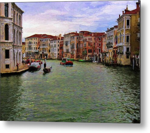 Italy Metal Print featuring the photograph Grand Canal, Venice, Italy by Helaine Cummins