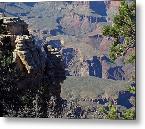  Metal Print featuring the digital art Grand Canyon 9 by Steve Breslow