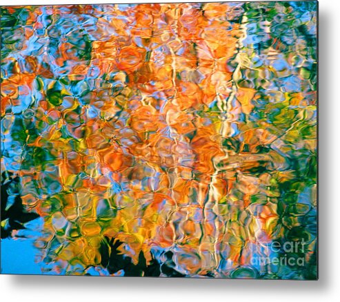  Colorful Liquid Metal Print featuring the photograph Grateful Heart by Sybil Staples