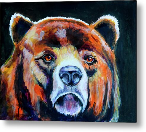 Native Metal Print featuring the painting Great Bear by Rick Mosher