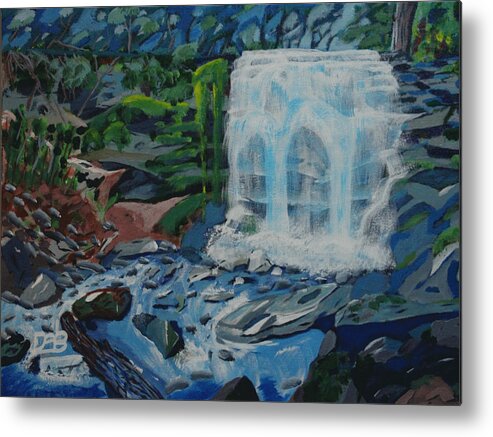 Waterfall Metal Print featuring the painting Great Falls by David Bigelow