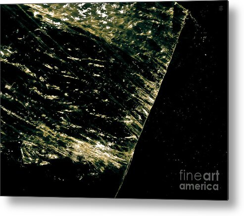Abstract Metal Print featuring the photograph Green by Fei A