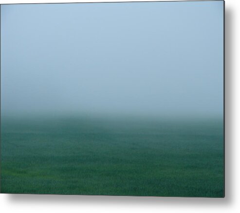 Landscape Metal Print featuring the photograph Green Mist Wonder by Carrie Godwin