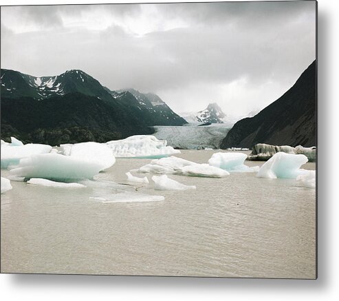 Grewingk Glacier Metal Print featuring the photograph Grewingk Glacier by Kate Lamb