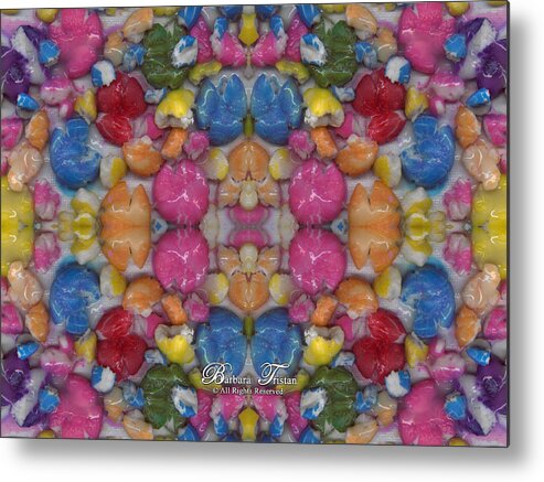 Barbara Tristan Metal Print featuring the digital art Gumballs #0000a_2 by Barbara Tristan