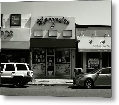 America Metal Print featuring the photograph Hackensack, NJ - Rinconcito BW 2018 by Frank Romeo