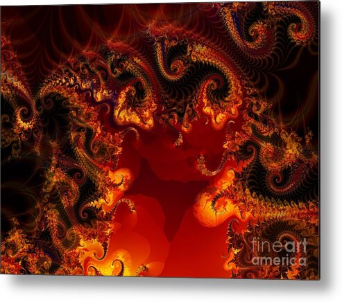 Fractal Metal Print featuring the digital art Hades by Ron Bissett