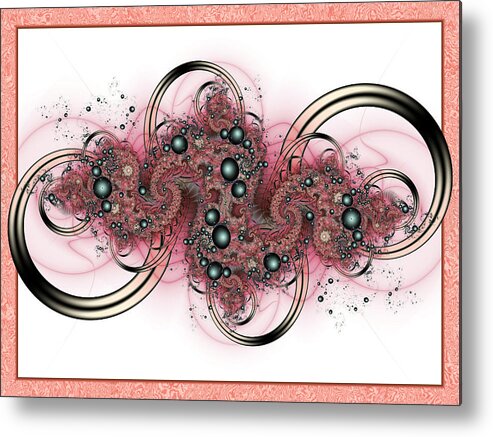 Fractal Metal Print featuring the digital art Hadron Collider by David April