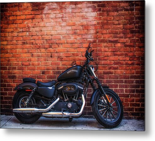Harley Davidson Metal Print featuring the photograph Harley 883 by GeeLeesa Productions