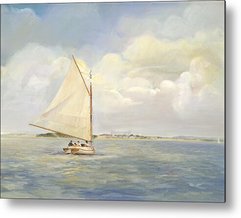 Seascapes Metal Print featuring the painting Heading East by P Anthony Visco