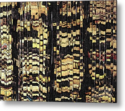 Vcr Tapes Metal Print featuring the digital art Heavy Digital Abstract by Phil Perkins