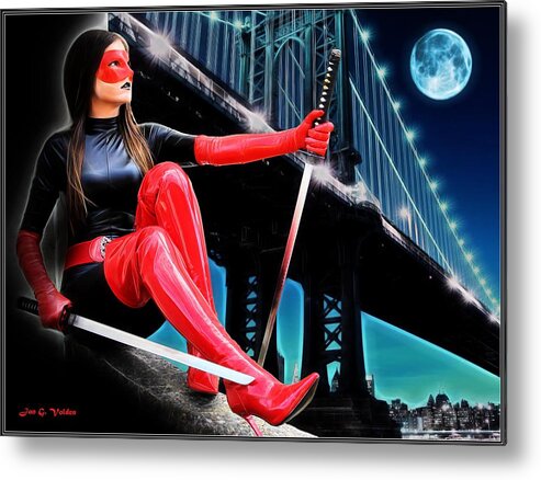 Fantasy Metal Print featuring the painting Hero At Rest by Jon Volden