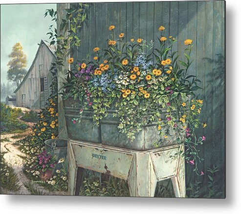 Michael Humphries Metal Print featuring the painting Hidden Treasures by Michael Humphries