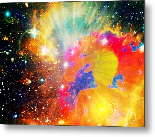 Sky Metal Print featuring the digital art Higher Perspective by Christine Paris