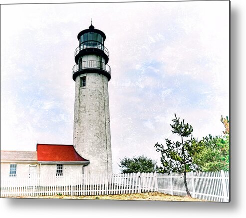 Highland Lighthouse Metal Print featuring the photograph Highland Lighthouse Cape Cod by Marianne Campolongo