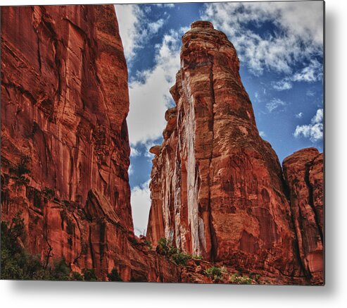 High Metal Print featuring the digital art Hole In The Wall by Gary Baird
