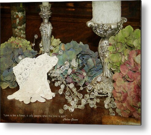 Flower Metal Print featuring the photograph I Do by Rosemary Aubut