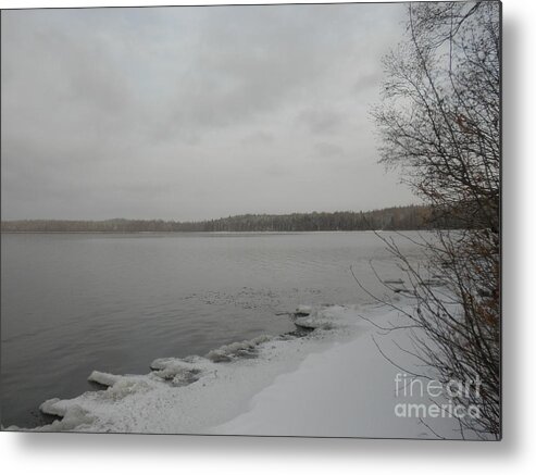 Ice Metal Print featuring the photograph Ice Edge by Vivian Martin
