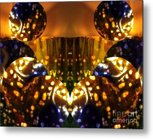 Digital Art Abstract Metal Print featuring the digital art Imagine That by Gayle Price Thomas