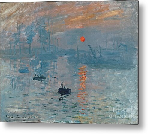 Impression Metal Print featuring the painting Impression Sunrise by Claude Monet