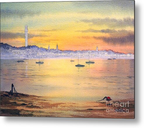 Provincetown Metal Print featuring the painting Impressions Of Provincetown by Bill Holkham