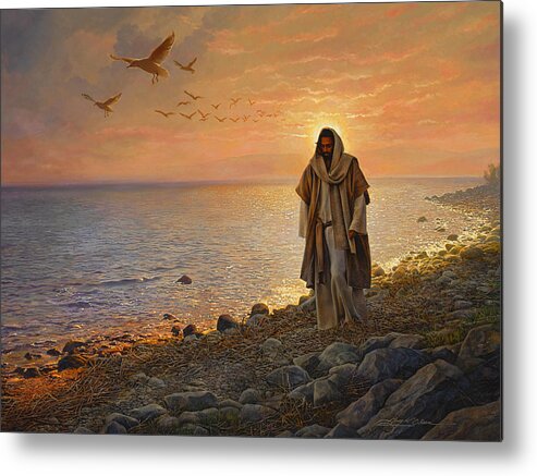 Jesus Metal Print featuring the painting In the World Not of the World by Greg Olsen