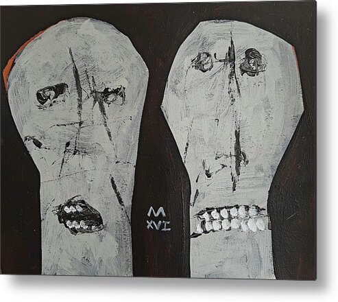  Abstract Metal Print featuring the painting INNOCENTS No 4 by Mark M Mellon