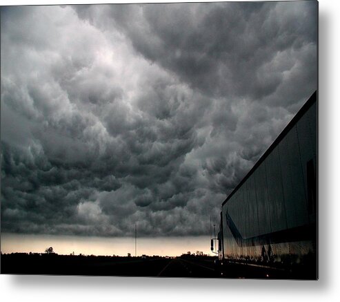 Storm Metal Print featuring the photograph Into The Storm by DArcy Evans