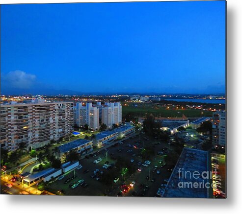 Puerto Rico Metal Print featuring the photograph Isla Verde at Dusk by Rrrose Pix