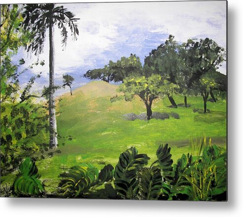 Island Metal Print featuring the painting Island Mood by Judy Via-Wolff