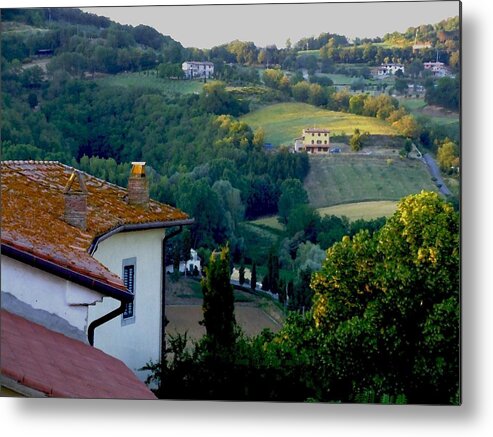 Landscape Metal Print featuring the photograph Italian Morn by Chuck Shafer