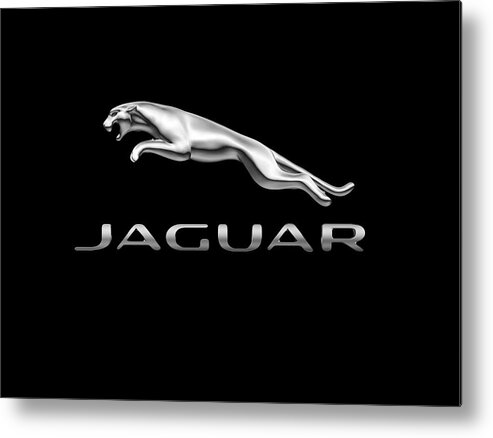 Jaguar Metal Print featuring the photograph Jaguar Logo by Ericamaxine Price