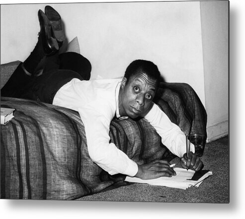 1960s Portraits Metal Print featuring the photograph James Baldwin, 1963 by Everett