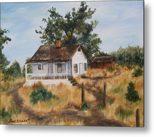 House Metal Print featuring the painting Johnny's Home by Lori Brackett