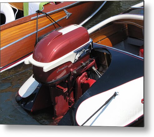 Outboard Metal Print featuring the photograph Johnson Javelin by Neil Zimmerman