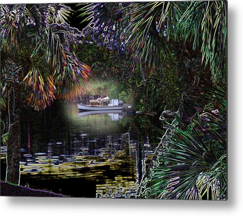 Boat Metal Print featuring the photograph Jungle Glow by Rick McKinney