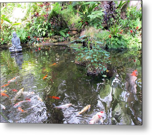 Koi Metal Print featuring the photograph Koi Garden by Loretta Luglio