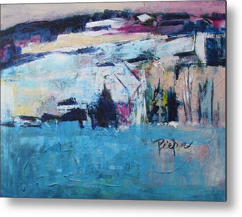 I Really Like This One. I Hope You Do As Well. Metal Print featuring the painting Landscape 2018 by Betty Pieper