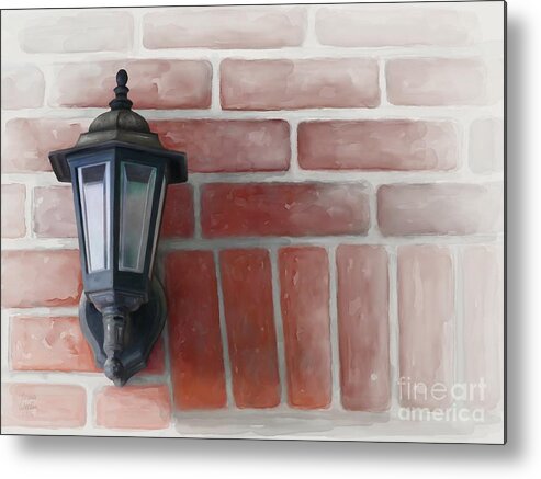 Light Metal Print featuring the painting Lantern by Ivana Westin