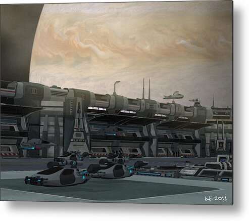 Trek Metal Print featuring the digital art Leaving Home by J Carrell Jones