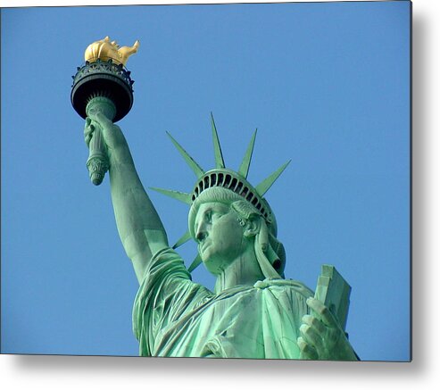 Statue Of Liberty Metal Print featuring the photograph Liberty Stand Tall by Tim Mattox
