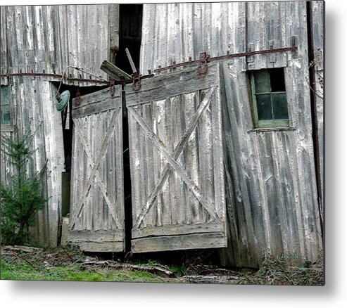 Barn Metal Print featuring the digital art Life Among the Ruins by RC DeWinter