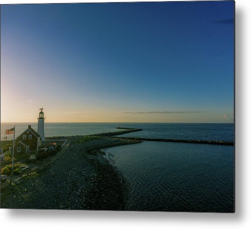 Lighthouse Metal Print featuring the photograph Lighthouse point by William Bretton