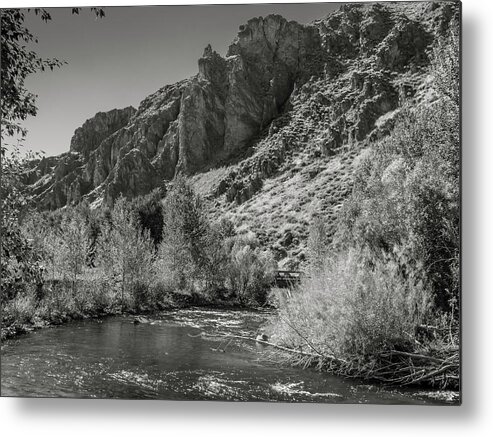 Markmilleart.com Metal Print featuring the photograph Little Wood River 2 by Mark Mille