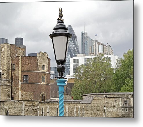 London Metal Print featuring the photograph London Old and New by Ann Horn