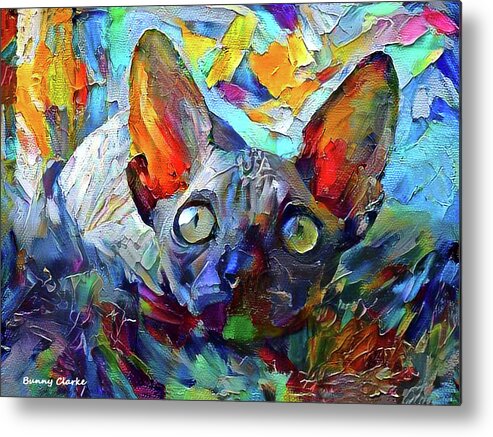 Animals Metal Print featuring the digital art Longing by Bunny Clarke