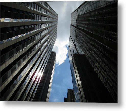 Architecture Metal Print featuring the photograph Looking Up by Renette Coachman